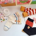 thumbnail image 2 of Calcetines divertidos novedosos para mujer y niña, lindos calcetines con diseño de oso animal para regalo de niña con diferentes colores y patrones, 2 of 5