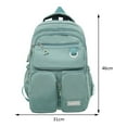 thumbnail image 2 of MesaSe Casual Student Backpack Fashion School Bags Large Capacity for Vacations (Red), 2 of 9