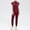 Wine Red, variant on LYMAYTER Womens Medical Uniform for S-2XL Fashion Soft Stretch Nurse Uniform Comfort Fit Short Sleeve Medical Workwear