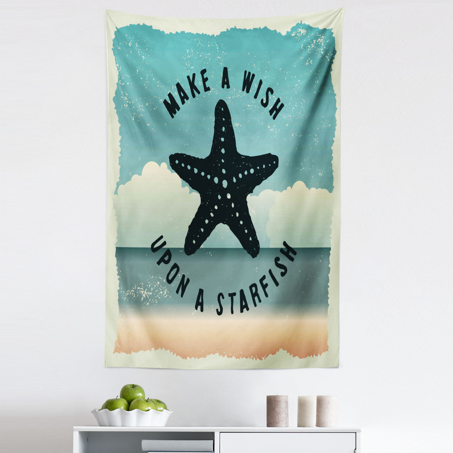 Society6 ケース VINTAGE STARFISH by Studio70 Starfish Tapestry, Retro Make a Wish upon a Starfish