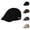 Black, variant on Vintage Beret Golf Hat And Beret, Red Beret, Straw Fedora, for Fisherman Hat Casul Sun Men/Women Hats Solid Breathable Adjustable Cotton Color Beret Hats Baseball Caps