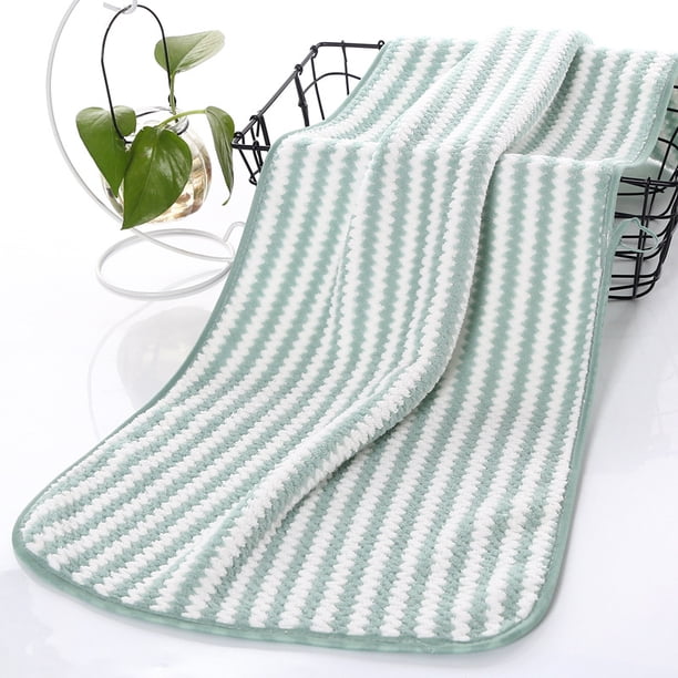Toalla de baño de vellón de coral catiónico para el hogar, suave, espesa, absorbente de agua, toalla para cabello seco, suministro en vivo, toalla cuadrada