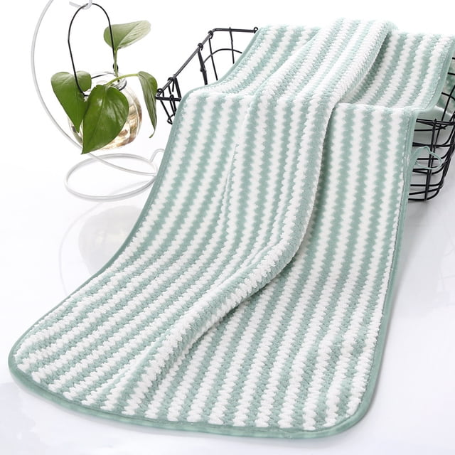 Toalla de baño de vellón de coral catiónico para el hogar, suave, espesa, absorbente de agua, toalla para cabello seco, suministro en vivo, toalla cuadrada