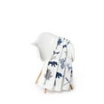 thumbnail image 2 of Knitted Throw Ribbed Flannel Print 48X60 Navy Wildlife, 2 of 3