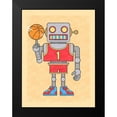 thumbnail image 2 of Prime, Marcus 12x14 Black Modern Framed Museum Art Print Titled - Robo Hoops, 2 of 5