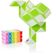CUBIDI® Magic Snake Cube | Fidget Snake Toy for Kids | Travel Toys for Kids Ages 4-8 | Great Gift for Boys and Girls Birthday, Christmas, Stocking Stuffers - 36 Blocks | 0.9 inch x 0.7 inch | Blue