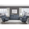 thumbnail image 5 of Lexicon Clifton Microfiber Glider Recling Chair In Blue, 5 of 5