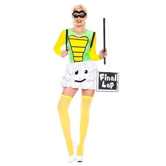 Music Legs Women's 6 Piece Two Tone Long Sleeve Cute Cloud Shirt with Cloud Like Skirt; Back Pack; Mask; Hair Tie & Sign - Extra Small 70752-XS