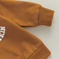 thumbnail image 5 of WIBACKER Infant Boy Girls' Wave Letter Sweatsuit 2Pcs Toddler Kids Long Sleeve Crewneck Tops Pants Pumpkin Halloween Outfits, 5 of 8