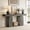 Gray, variant on Fnova 70.87" Farmhouse Console Table for Entryway, 2-Tier Storage Long Narrow Wood Entryway Table, Easy Assembly, Black