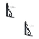 thumbnail image 3 of Soporte triangular Riwesomey en forma de L negro 2Conjunto 10 pulgadas, 3 of 6