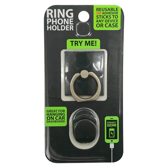 Adhesive Ring Phone Holder, Rotating Grip Stand for Smartphones, Secure One Handed Use, Strong Removable Adhesive, Sleek Design for Watching Videos, Selfies, Video Calls, Drop Protection