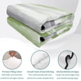 thumbnail image 4 of King Quilt Set 96''x106'', Sage Green Gray Lightweight Bedspread Coverlet Set with 2 Pillow Shams, Neutral Abstract White Ombre Texture Breathable All Season Quilt Bedding for Bedroom/Guest Room, 4 of 9