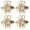 Rose Gold, variant on Fennco Styles Modern Bumblebee Metal Napkin Rings, Set of 4 – Gold Napkin Rings for Home Décor, Dining Table, Family Gathering, Themed Party, Banquet and Special Occasion