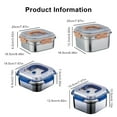 thumbnail image 5 of CIYISON Multipurpose Stainless Steel Food Holder Case Lunch Box with Lid for Daily Use, 5 of 8