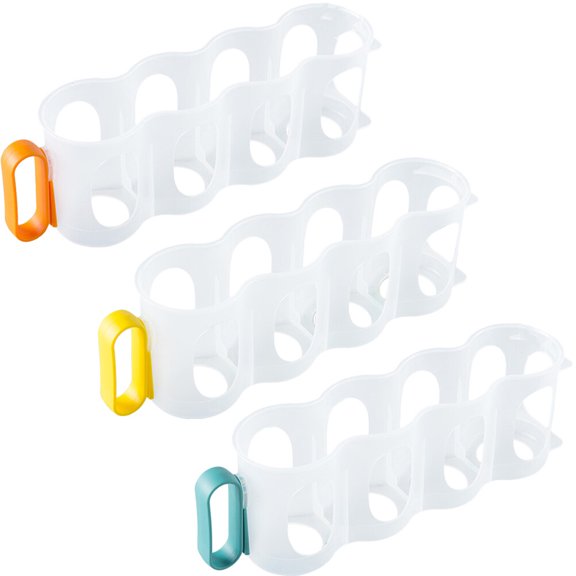 FRCOLOR 3 Pcs Cans Organizer for Refrigerator Fridge Dispenser Stackable Storage Bins Kitchen Freezer