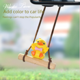 thumbnail image 2 of Colgante de coche Colgante de coche Columpio Pato Espejo retrovisor de coche Decoración Pequeño pato amarillo pato, 2 of 5