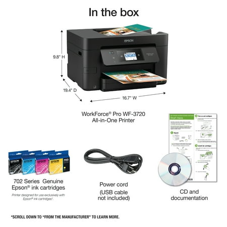 epson workforce pro wf3720 wireless allinone color