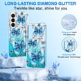 thumbnail image 4 of CASEFIV for Samsung Galaxy S26 Case,Cute Butterfly Pattern Magnetic Phone Cover Translucent Slim Protective Case for Women Girls,Blue Butterfly, 4 of 8