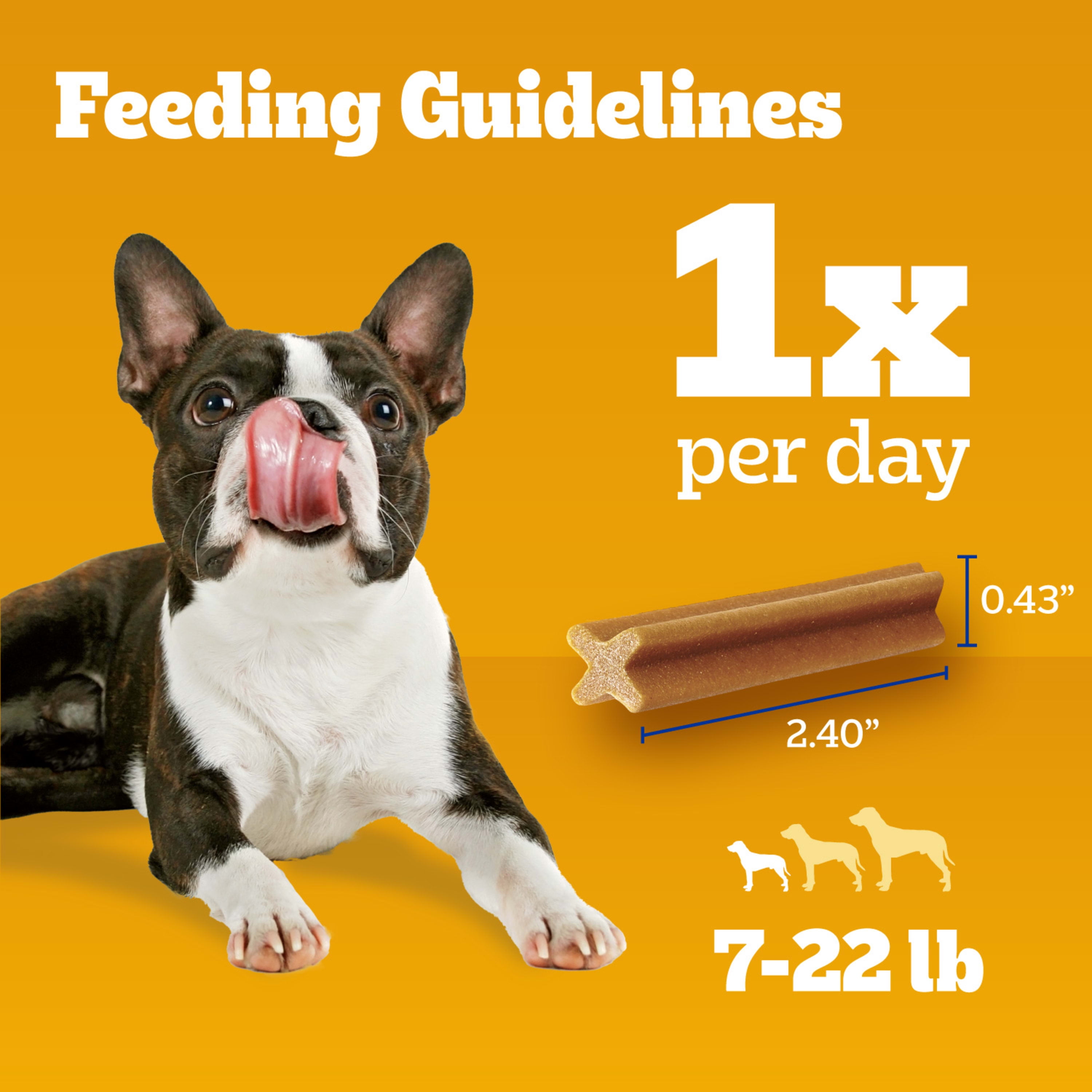 Pedigree Dentastix Original Flavor, Toy & Small Breed Dog Treats, 1.63 Lb. Bag