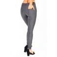 thumbnail image 3 of Women's Cotton Blend Full Length Jeggings Stretchy Skinny Pants Jeans Leggings, 3 of 3
