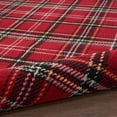 thumbnail image 3 of Nourison Grafix Plaid Red 5'3" x ROUND Area Rug, (5 Round), 3 of 12