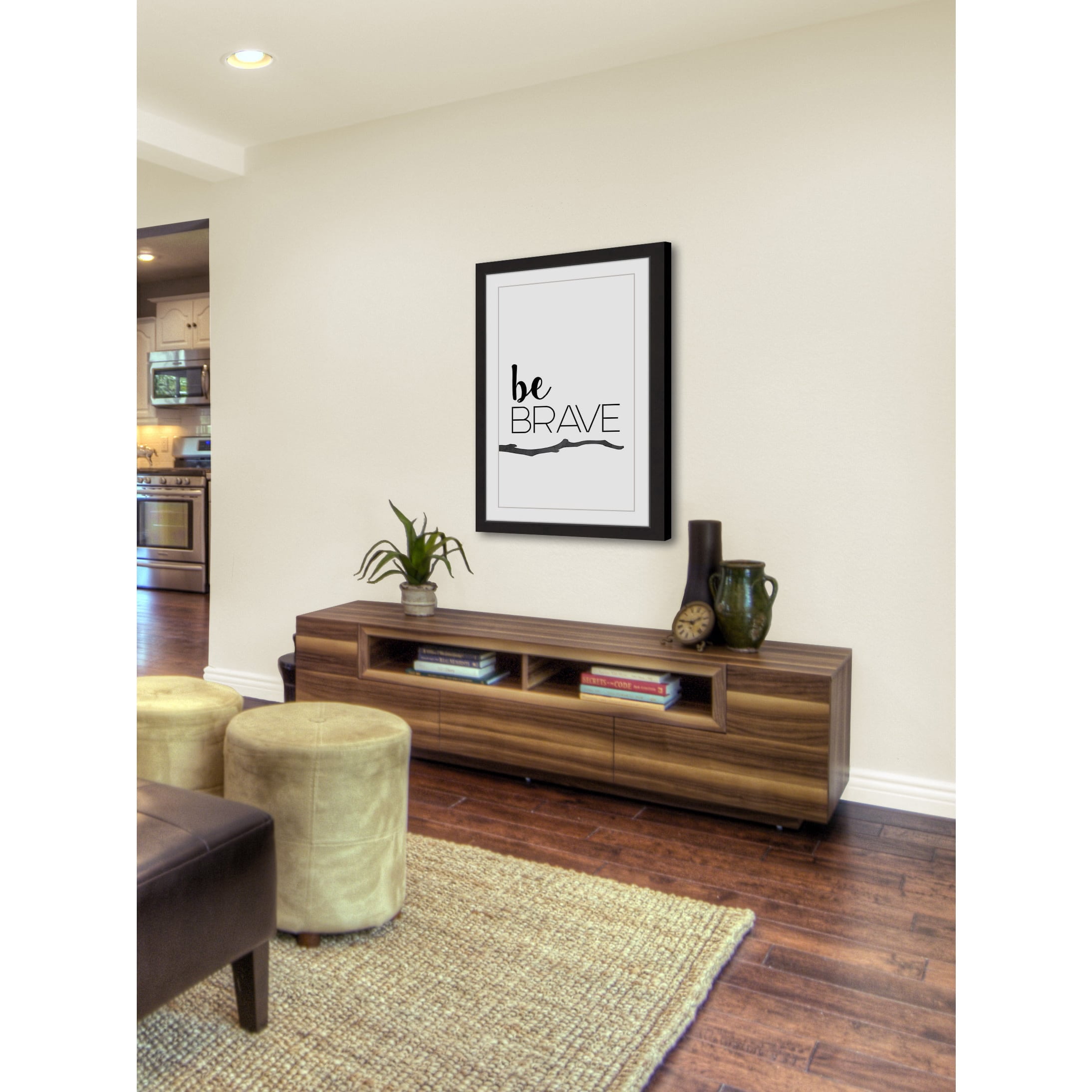 Marmont Hill "Be Brave" by Diana Alcala Framed Painting Print
