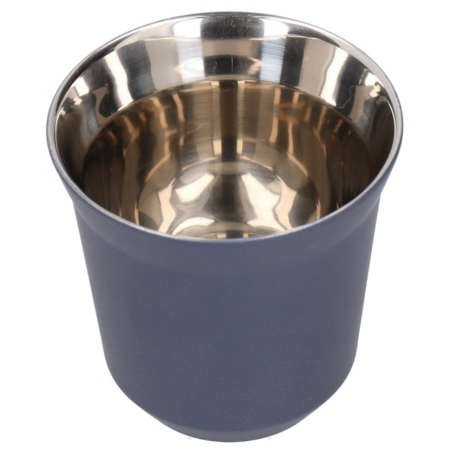 Taza de café de acero inoxidable con aislamiento de doble pared para el hogar, cafetería, 80 ml