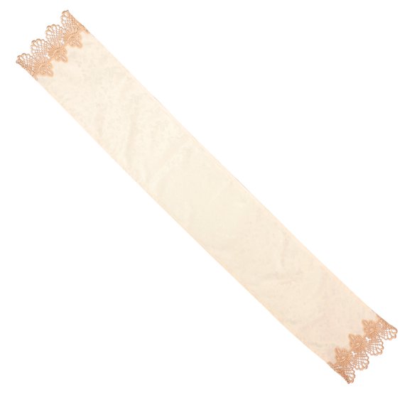 BRIGHTFUFU Funda para teclado de Piano, tela suave, tela para Piano eléctrico, tapete para teclado musical, bordado de flores, accesorios para cubierta de Piano, color Beige