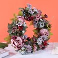 thumbnail image 3 of KOMOO Peony Wreath Spring Wreath, Spring Wreath for Front Door, Colorful Pink Red Peony Wreath for Indoor Outdoor, Home Office Wall Holiday Peony Wreath Decor Spring Wreath, 3 of 8