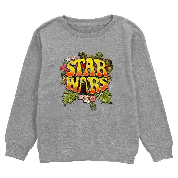 Boy's Star Wars: A New Hope Tropical Groovy Logo Sweatshirt