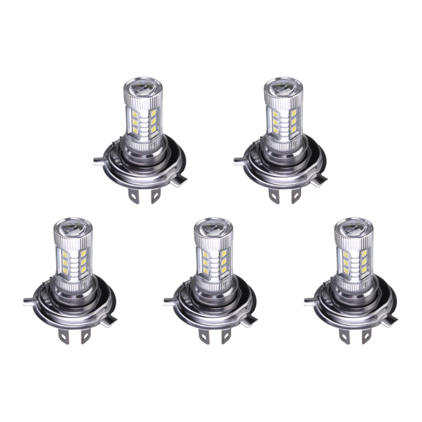 Bombilla para faros delanteros LED H4 Super 6000-6500K Lámpara DRL haz y 4000LM 80W Blanco