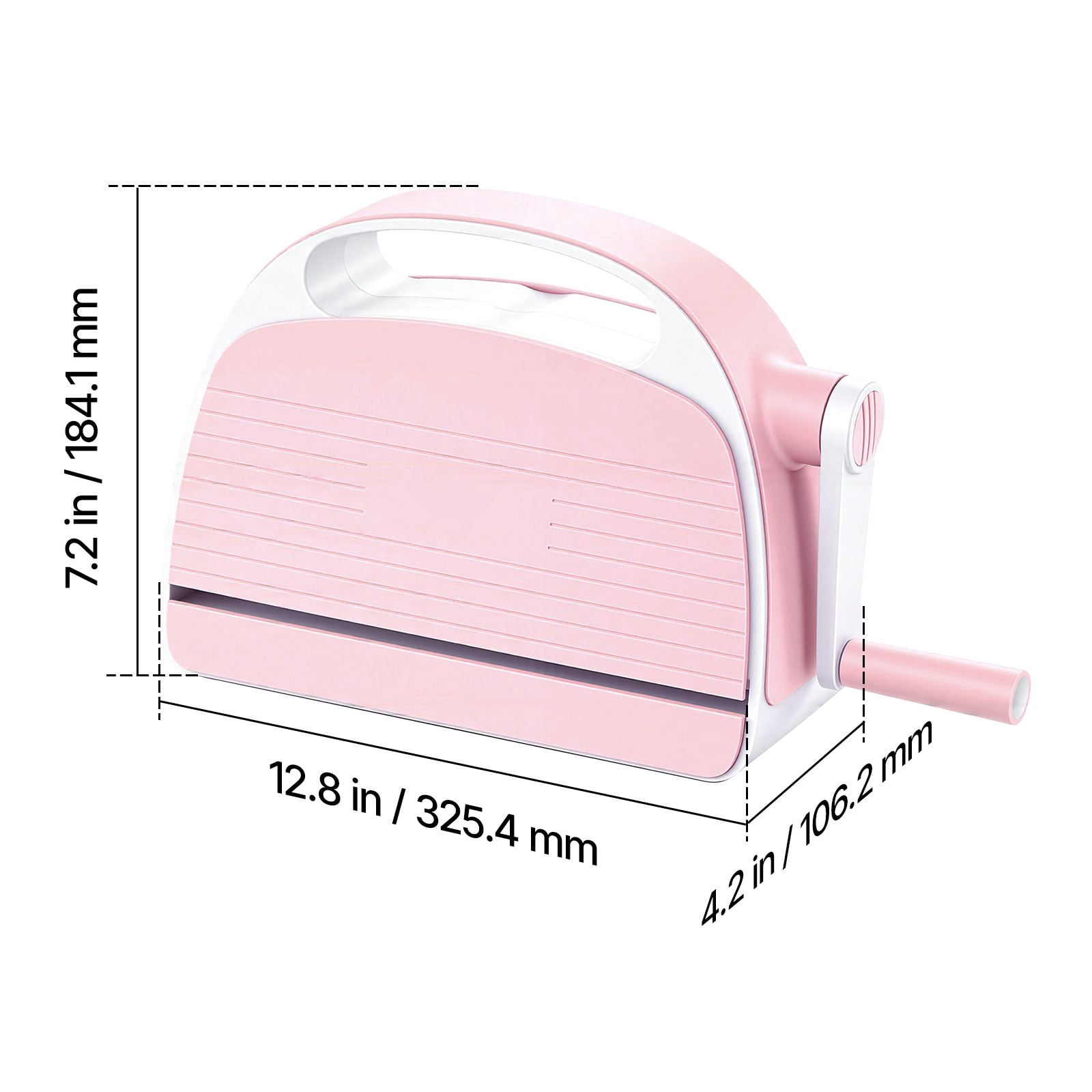 Manual Die Cutting and Embossing Machine, 6" Opening, Portable Die Cut Machine with Cutting Plates, Ergonomic Handle, Easy to Store, for Arts and Crafts, Scrapbooking, Card Making, Crafting