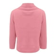 thumbnail image 4 of Aoiroe Casual Sweatshirt Tops,Womens Going Out Outfits,Fitness Clothing,Loose Pullover Sweater,Professional Tops For Women,Office Wear For Women 2025,Cowl Neck Blouses For Women,Pink,XL, 4 of 5