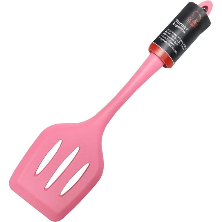 Chef Craft Premium Silicone Spatula Turner 11.75 inch Pink