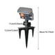 thumbnail image 4 of Aspersor actualizado de alcance ajustable para regar patios y jardines. Mini aspersores oscilantes de turbina que cubren una amplia zona + interpolación triangular, 4 of 5