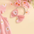 thumbnail image 5 of kpoplk Toddler Girls Summer Outfit Sleeveless Ruffle Top and Elastic Shorts Set Kids Short Set for 2-8 Years Size 3-6 Months,Pink, 5 of 5