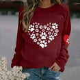 thumbnail image 1 of Birdeem Mode Femmes Imprimé Col Rond Chandail Tops Manches Longues Blouse Confortable Chandail en Molleton, 1 of 1