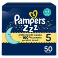 thumbnail image 2 of ZZZ Overnight Diapers, Size 5 (27+ lbs), Nighttime Protection Disposable Baby Diaper, 2 of 28