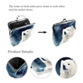 thumbnail image 3 of Polar Bear Elegant Microfiber Coin Purse with Zinc Alloy Jaws | 4.3x4.7 in/11x12 cm | Stylish and Secure Organizer Bag for Women and Men, 3 of 7