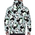 thumbnail image 7 of Pofeuu Panda And Eucalyptus Print Mens Casual Hooded Collar Drawstring Hoodies Pullover Sweatshirts Casual Long Sleeve Shirts-Medium, 7 of 7