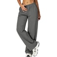 thumbnail image 5 of Hearthz Quick Dry Women's Scrub Pants Elastic Waist Straight Leg Soft Stretch Cargo Pants Women with Pockets, 5 of 6