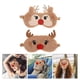 thumbnail image 3 of 2 unidades de antifaz de peluche con forma de ciervo, elástico para dormir, ideal para viajes y para dormir en casa., 3 of 8
