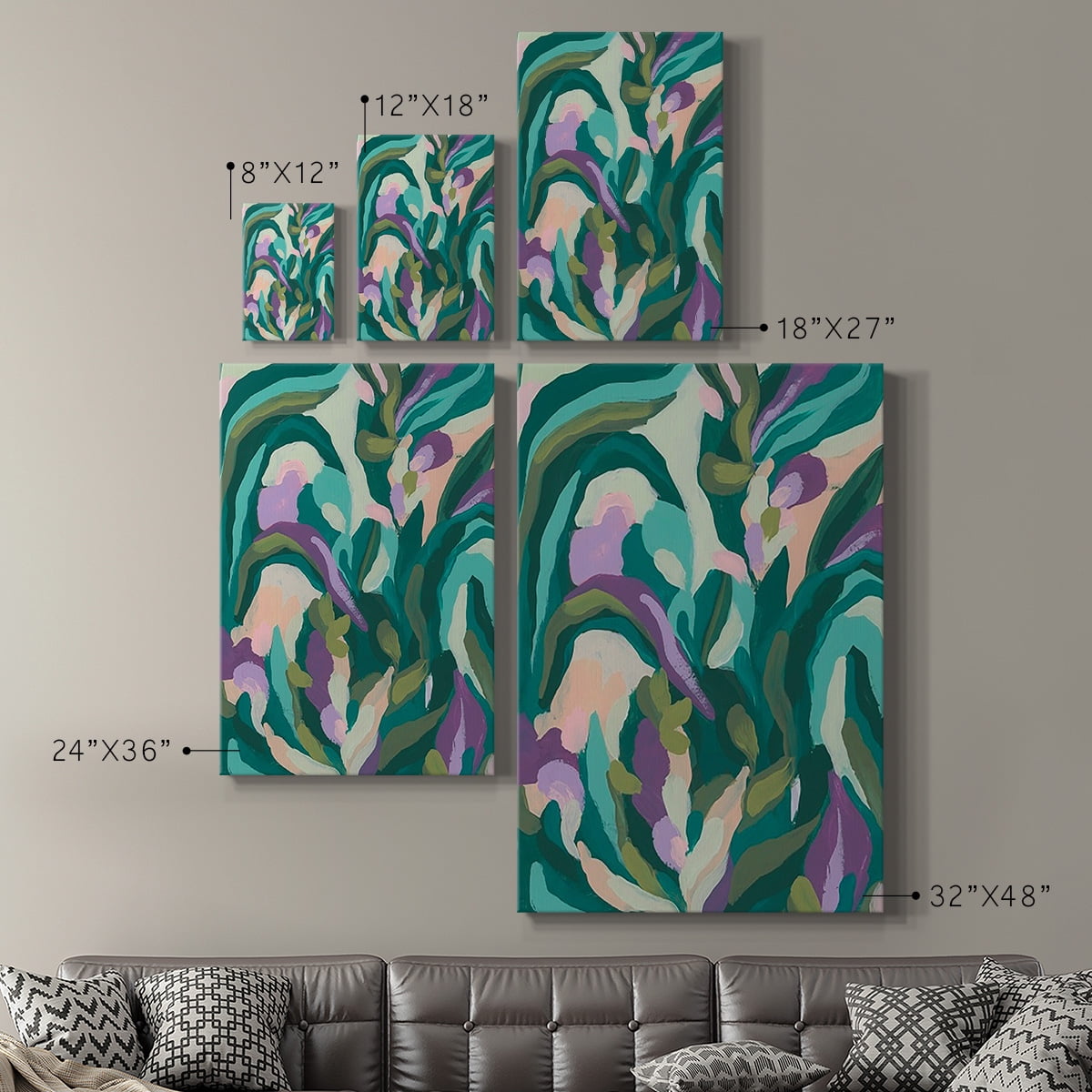 Jungle Wave I Premium Gallery Wrapped Canvas - Ready to Hang