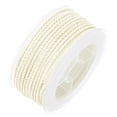 thumbnail image 3 of Unique Bargains Nylon Thread Twine Beading Cord 2mm Extra-Strong Braided Nylon Crafting String 11M/36 Feet, Cream, 3 of 7
