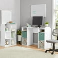 thumbnail image 3 of Mainstays 4-Cube Storage Desk, White Grain, 3 of 8