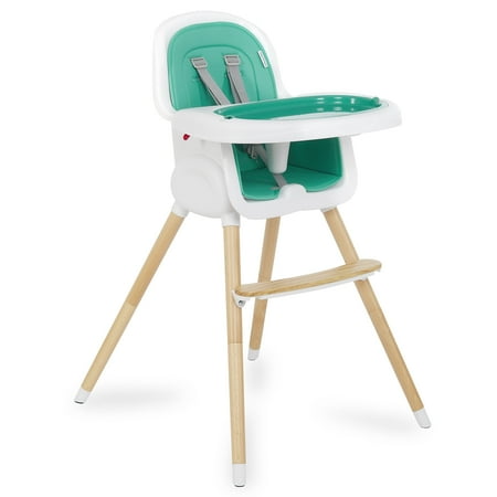 UPC: 0810063660925 | Dream on Me Lulu 2-in-1 Highchair Convertible Compact High Chair Light weight Portable Atlantis Green
