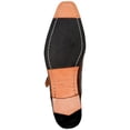 thumbnail image 4 of CARLOS BY CARLOS SANTANA Mens Black Padded Corazon Square Toe Block Heel Lace-Up Leather Chukka Boots 10.5 D, 4 of 4