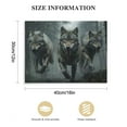 thumbnail image 2 of Nawypu wolf Canvas Wall Art - Wolves Running In The Forest Gazing At Far Away, High Definition Giclee Artwork Ready to Hang Suitable for Living Room Bedroom, 2 of 5