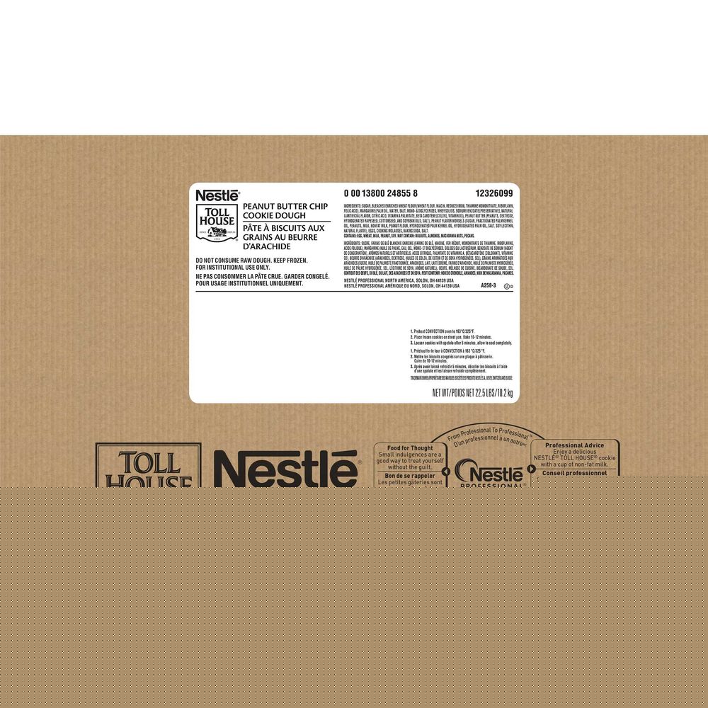 thumbnail image 2 of Nestle Toll House Peanut Butter Cookie Dough, 1.5 Ounce -- 240 per Case., 2 of 4
